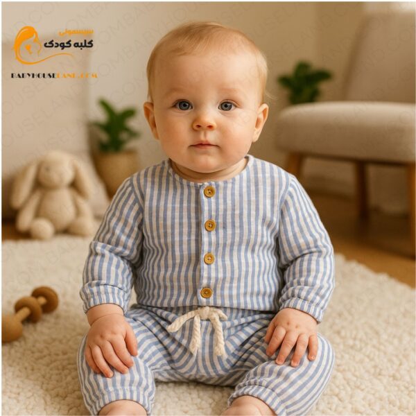 بلوز شلوار مسلینMinibubbles 56200