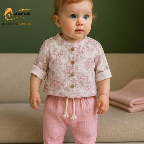 بلوز شلوار مسلین Minibubbles 220093