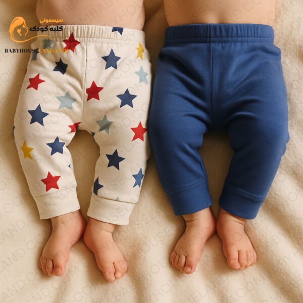 شلوار ۲عددی طرح ستاره hudson baby 01286
