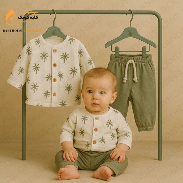 بلوز شلوار مسلین Minibubbles 220086