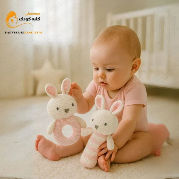 جغجغه پولشی جفتی بافت  sunnozy snty37-b