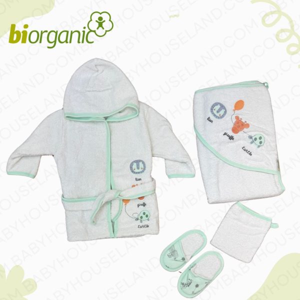 پک حوله ۴تیکه طرح زرافه و لاکپشت biorganic 66322