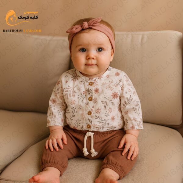 بلوز شلوار مسلین Minibubbles 22009