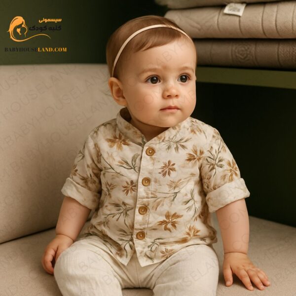 بلوز شلوار مسلین Minibubbles 22087
