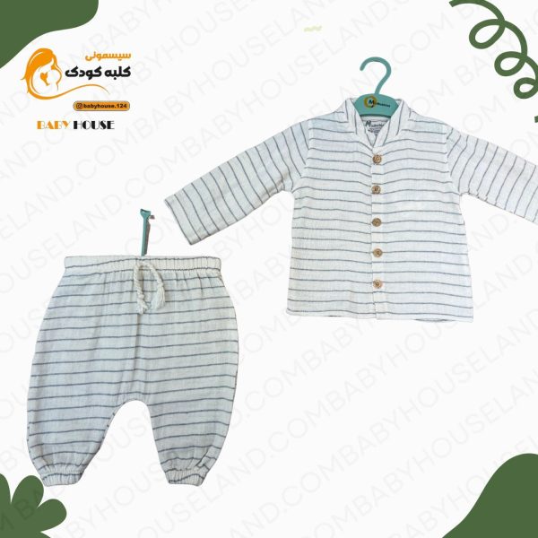 بلوز شلوار مسلین Minibubbles 562001