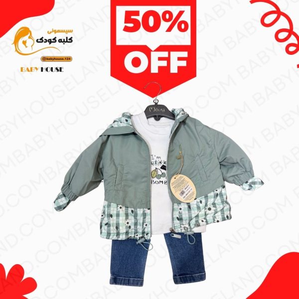 پیراهن دخترانه۳تیکه 8011