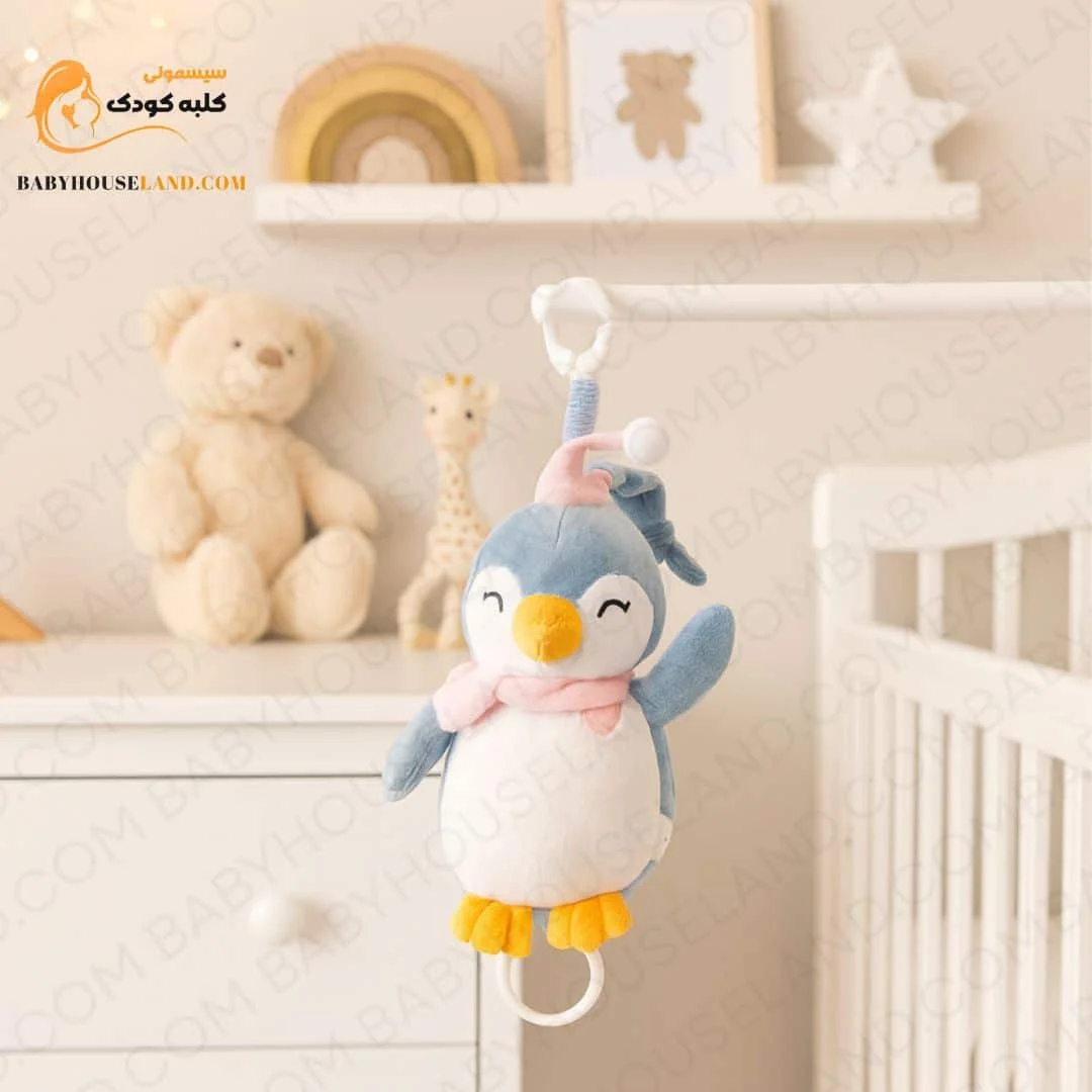 white red modern amazon product image عروسک پنگوئن پولشی