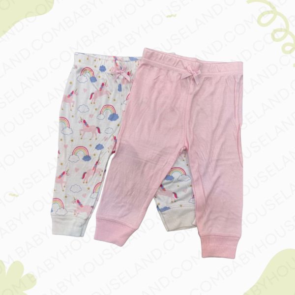 شلوار 3عددی طرح یونی کورن hudson baby 01294