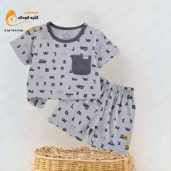 ست بلوز شورت طرح A B C D