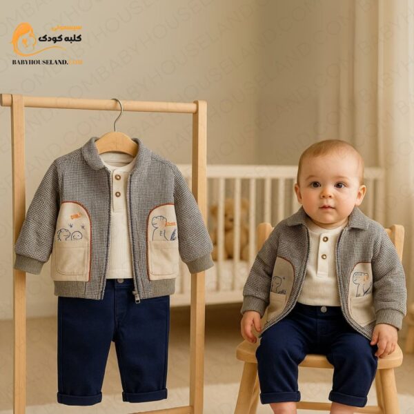 ست زمستانه۳تیکه پسرانه bebus kids ۱۶۲۴۶