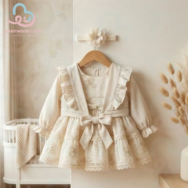 پیراهن دخترانه ۴تیکه top kids 2302