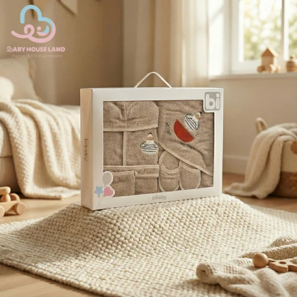 سرویس حوله ۴تیکه طرح خروس Bibaby ۶۶۴۹۷