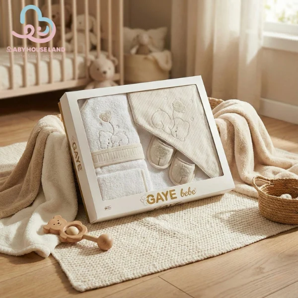 سرویس حوله ۴تیکه طرح خرس ۸۹۳ Gaye